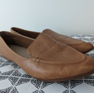 Aldo size 8 tan loafers